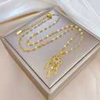 Dreamcatcher Necklace Gold Pendant