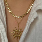 Necklace with Large Sun Pendant