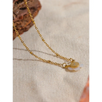 Necklace with Beautiful White Flower Pendant