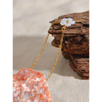 Necklace with Beautiful White Flower Pendant