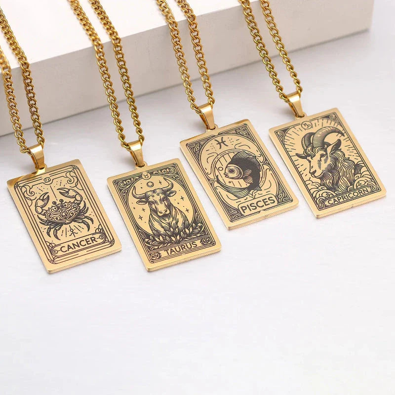 Necklace with Lovely Astrological Zodiac Sign Pendant