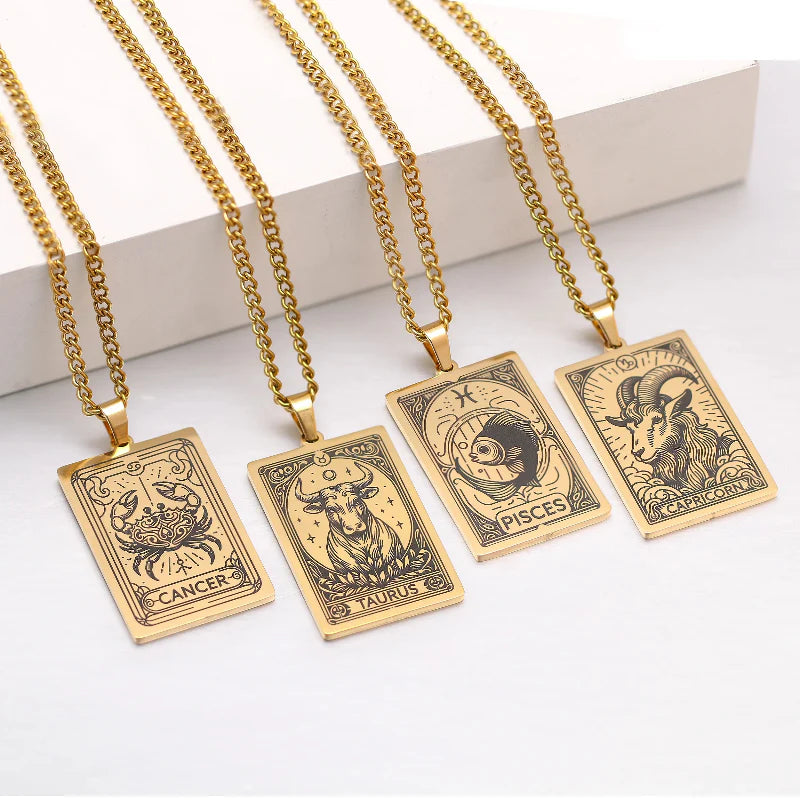 Necklace with Lovely Astrological Zodiac Sign Pendant