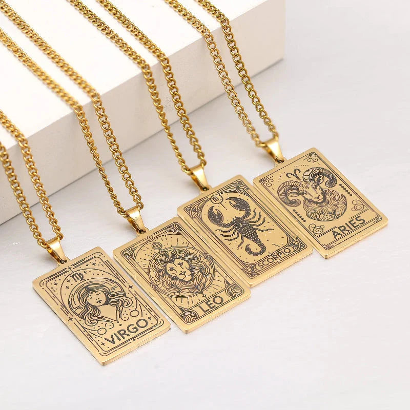 Necklace with Lovely Astrological Zodiac Sign Pendant