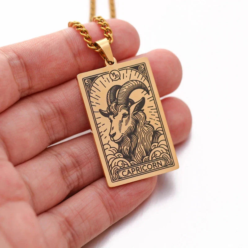 Necklace with Lovely Astrological Zodiac Sign Pendant