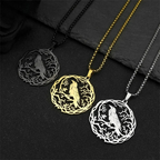Necklace with Bird Tree Pendant gold