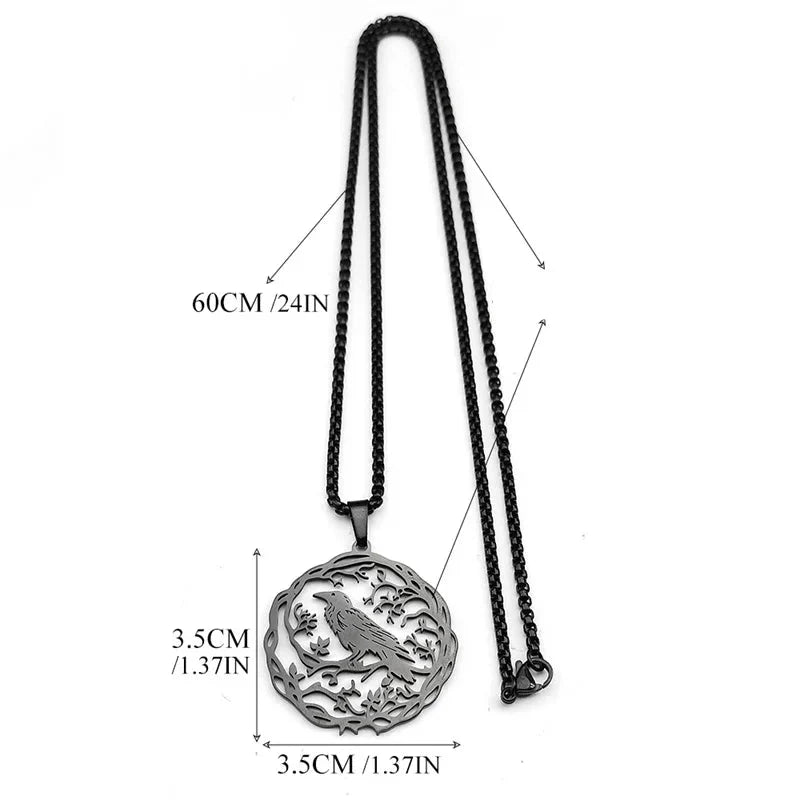Necklace with Bird Tree Pendant