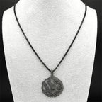 Necklace with Bird Tree Pendant black