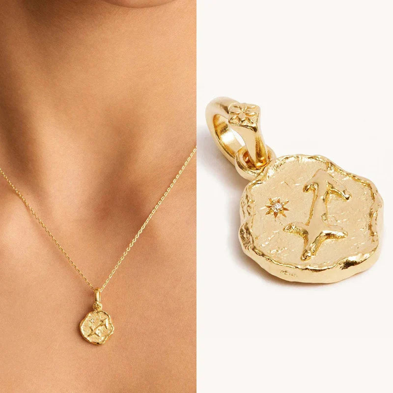 Astrology Zodiac Sign Pendant Necklace