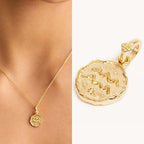 Astrology Zodiac Sign Pendant Necklace