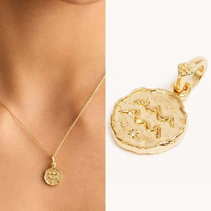 Astrology Zodiac Sign Pendant Necklace