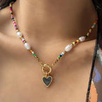 Necklace with Romantic Bohemian Pendant black