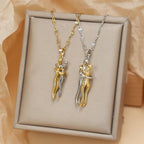 Necklace with Love Embrace Pendant 