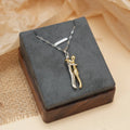 Necklace with Love Embrace Pendant for men silver