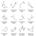 Constellation Zodiac Sign Pendant Necklace