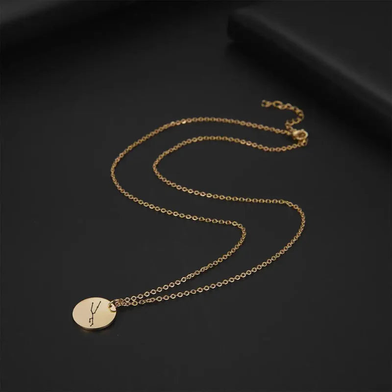 Constellation Zodiac Sign Pendant Necklace