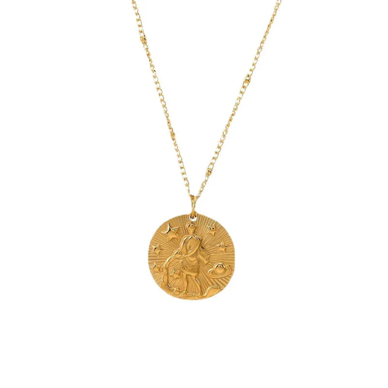 Constellation Zodiac Sign Pendant Necklace