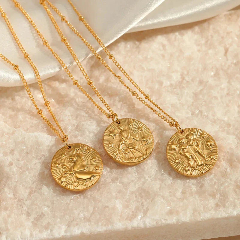 Constellation Zodiac Sign Pendant Necklace