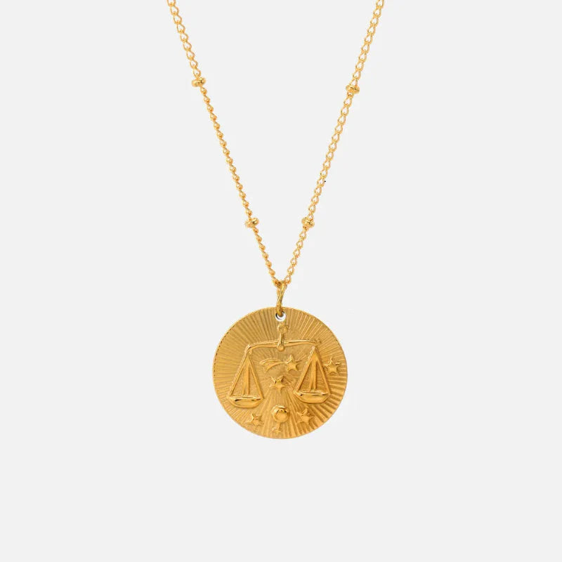 Constellation Zodiac Sign Pendant Necklace