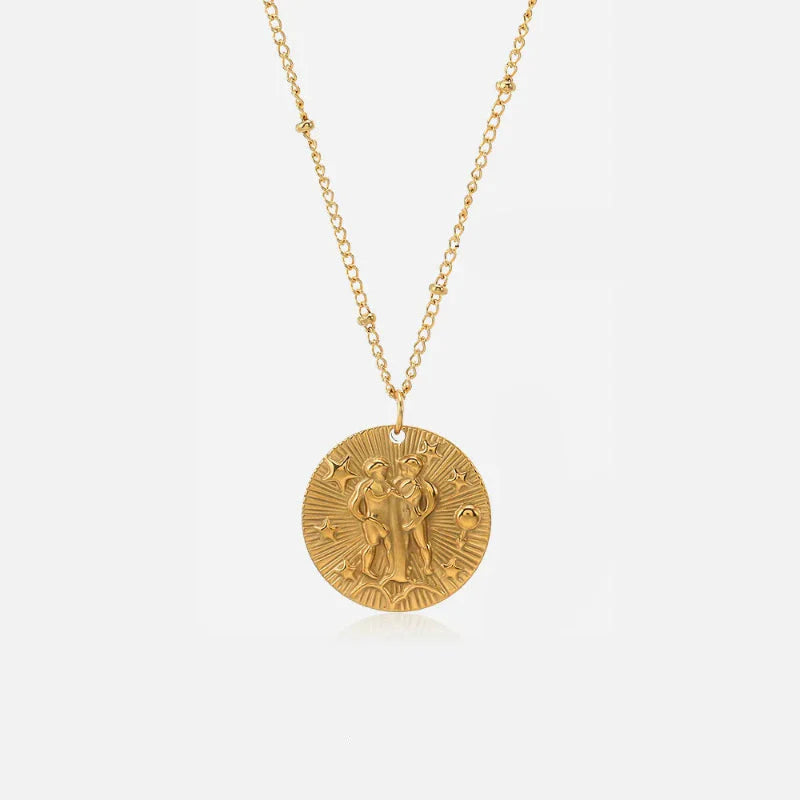 Constellation Zodiac Sign Pendant Necklace