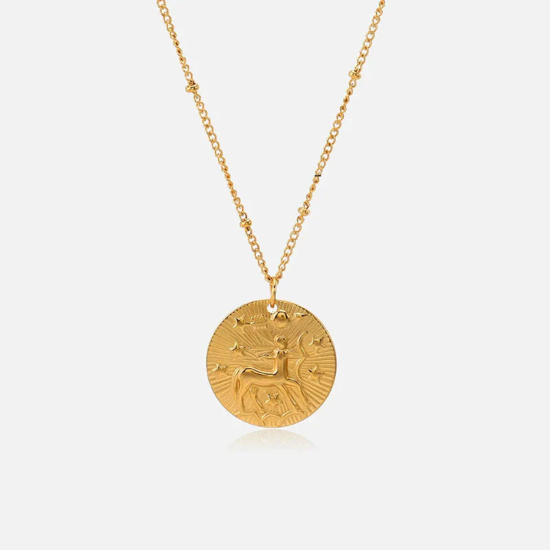 Constellation Zodiac Sign Pendant Necklace