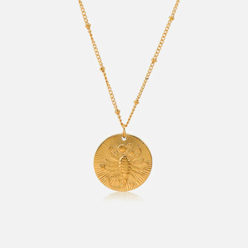 Constellation Zodiac Sign Pendant Necklace