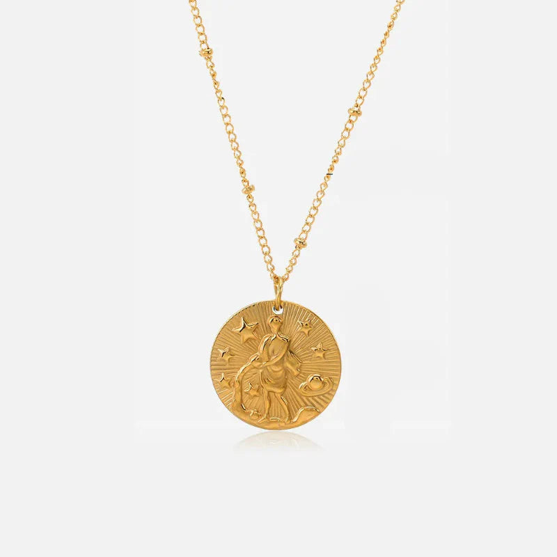 Constellation Zodiac Sign Pendant Necklace
