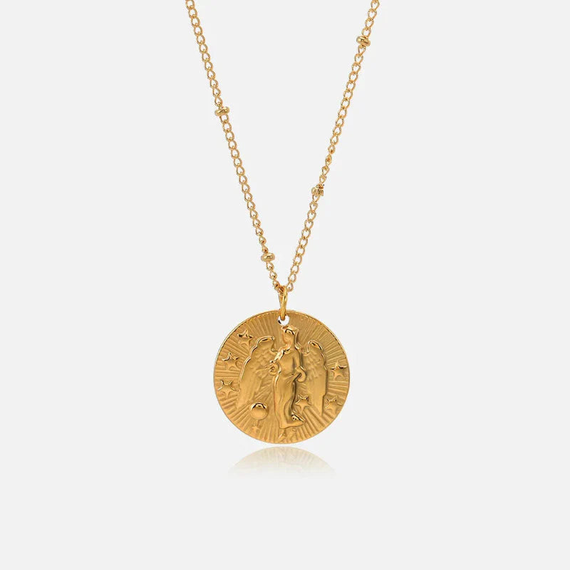 Constellation Zodiac Sign Pendant Necklace