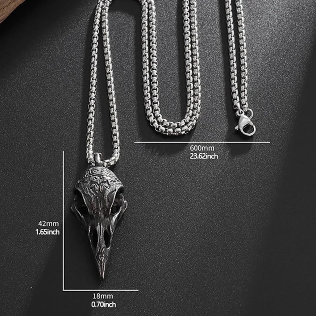 Necklace with Raven Pendant