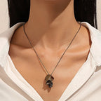 Necklace with Skull Pendant Bronze