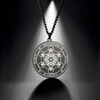 Necklace with Black Metatron's Cube Pendant