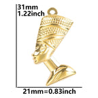 Necklace with Egyptian Pendant of Nefertiti