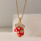 Mittens Christmas Pendant Necklace