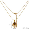 Tiger’s Eye Protection Pendant Necklace for Women A