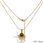 Tiger’s Eye Protection Pendant Necklace for Women A
