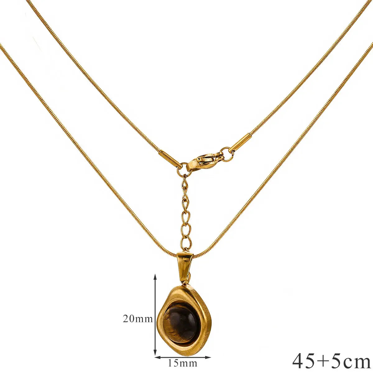 Tiger’s Eye Protection Pendant Necklace for Women B