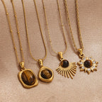 Tiger’s Eye Protection Pendant Necklace for Women B