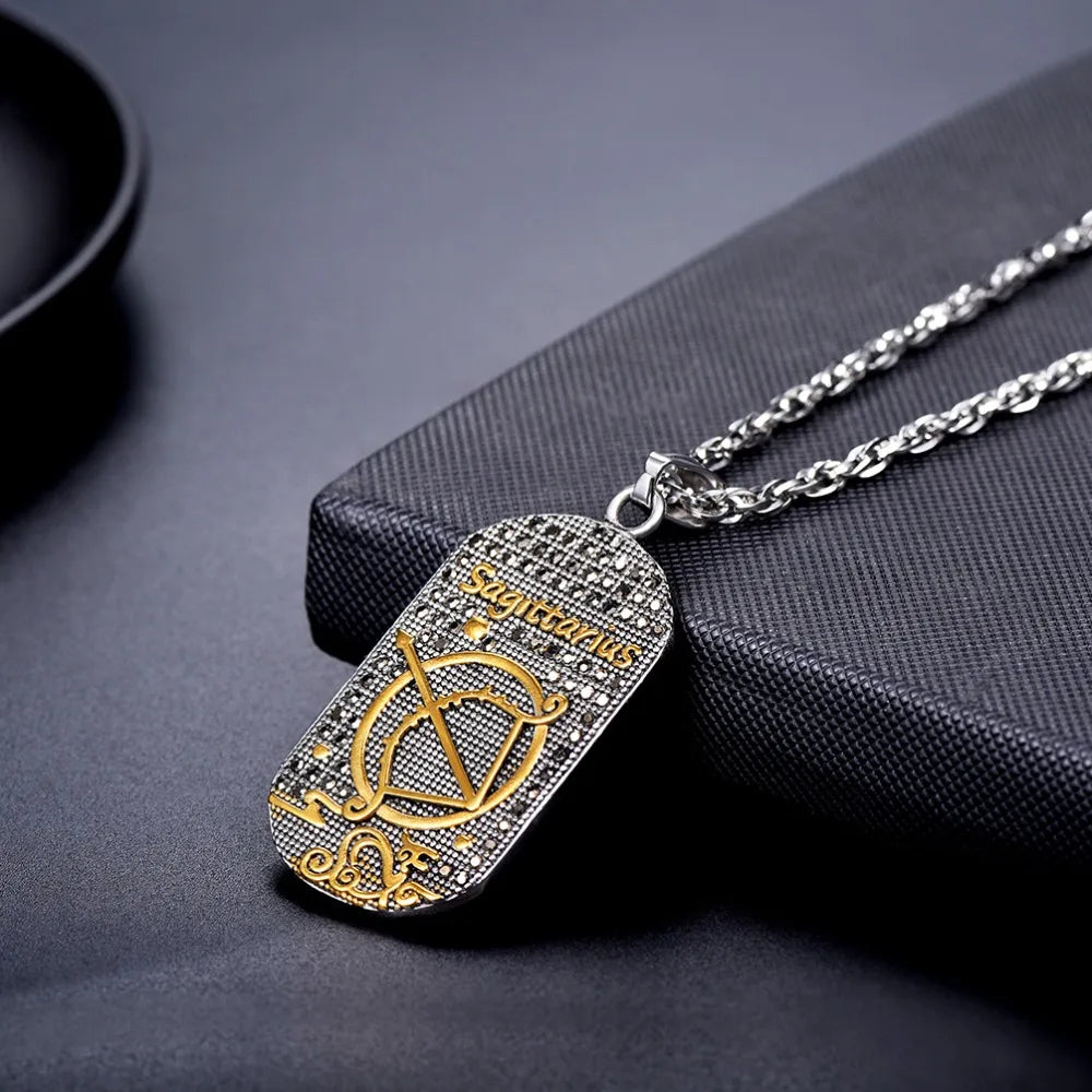 Necklace with Astrological Zodiac Sign Style Pendant