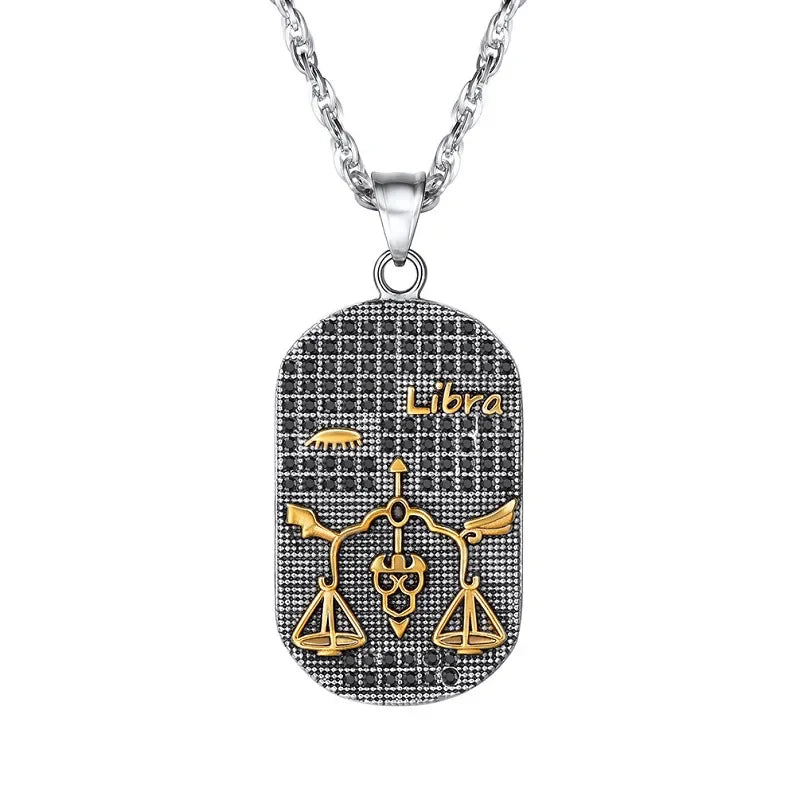Necklace with Astrological Zodiac Sign Style Pendant
