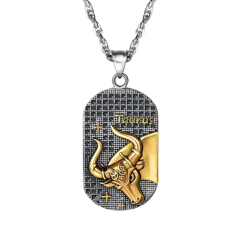 Necklace with Astrological Zodiac Sign Style Pendant