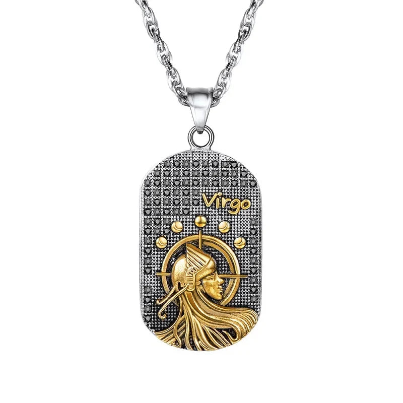 Necklace with Astrological Zodiac Sign Style Pendant