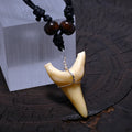 Necklace with Tribal Style Shark Tooth Pendant