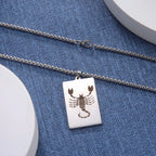 Elegant Astrology Zodiac Sign Pendant Necklace