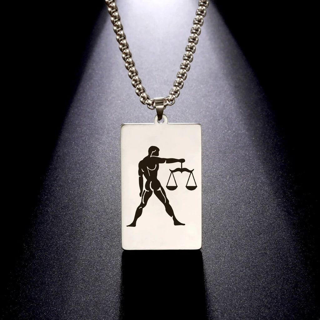 Elegant Astrology Zodiac Sign Pendant Necklace