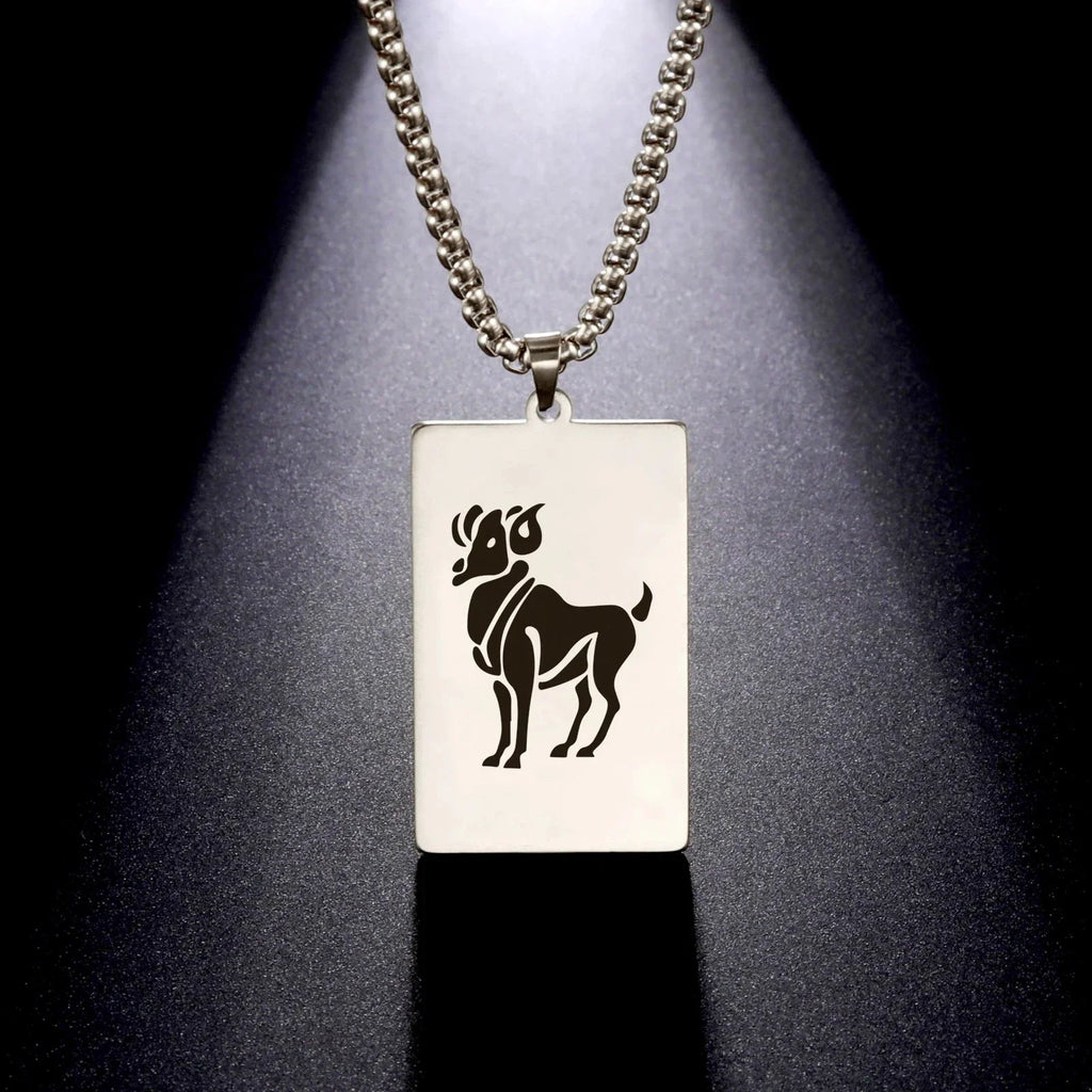 Elegant Astrology Zodiac Sign Pendant Necklace