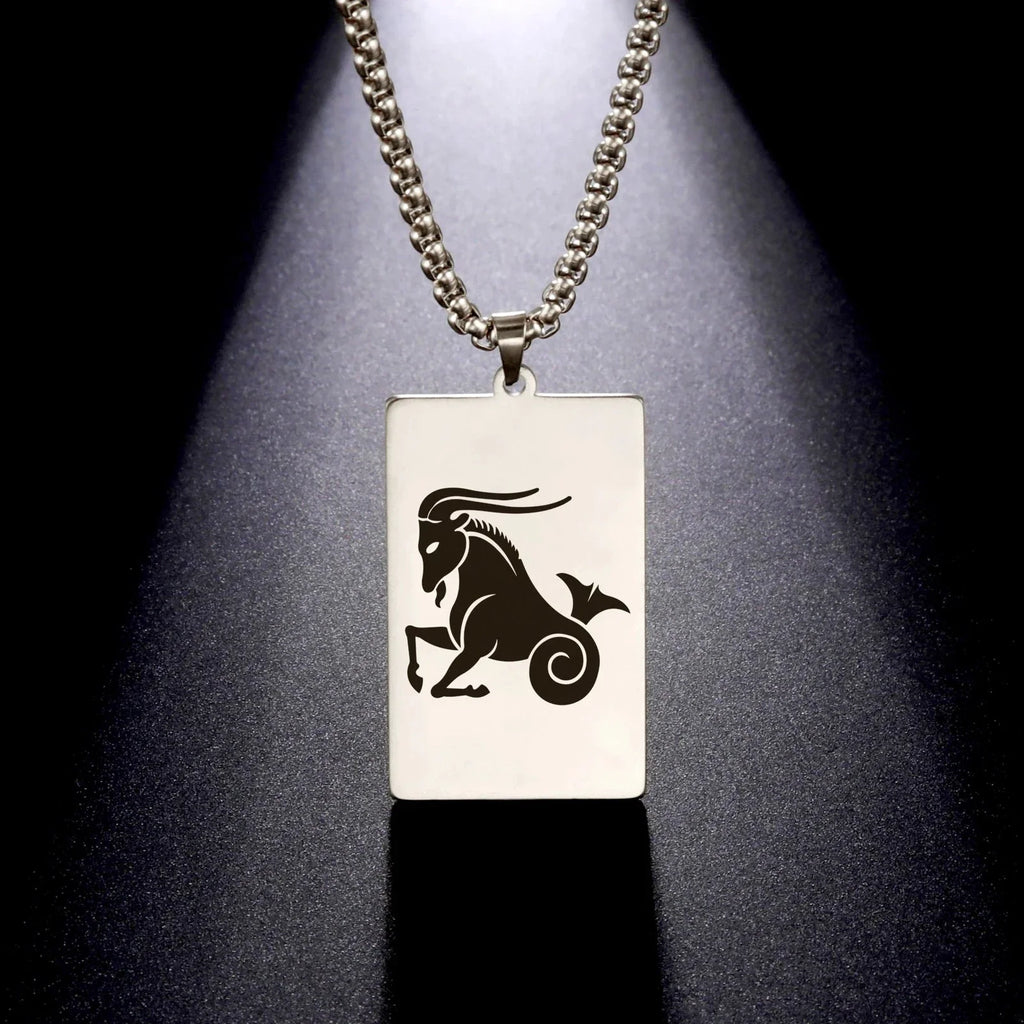 Elegant Astrology Zodiac Sign Pendant Necklace