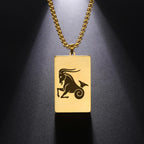 Elegant Astrology Zodiac Sign Pendant Necklace