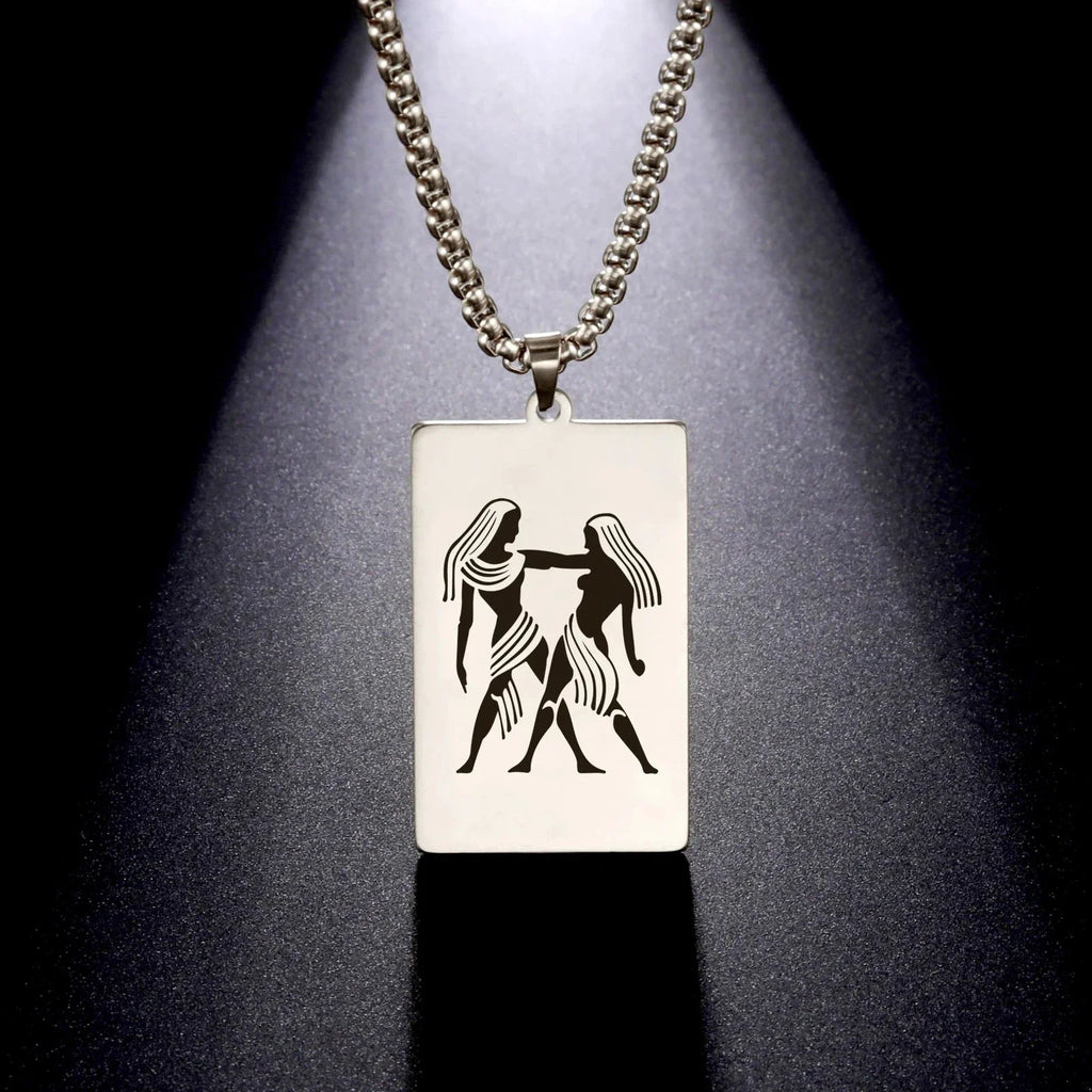 Elegant Astrology Zodiac Sign Pendant Necklace