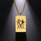 Elegant Astrology Zodiac Sign Pendant Necklace