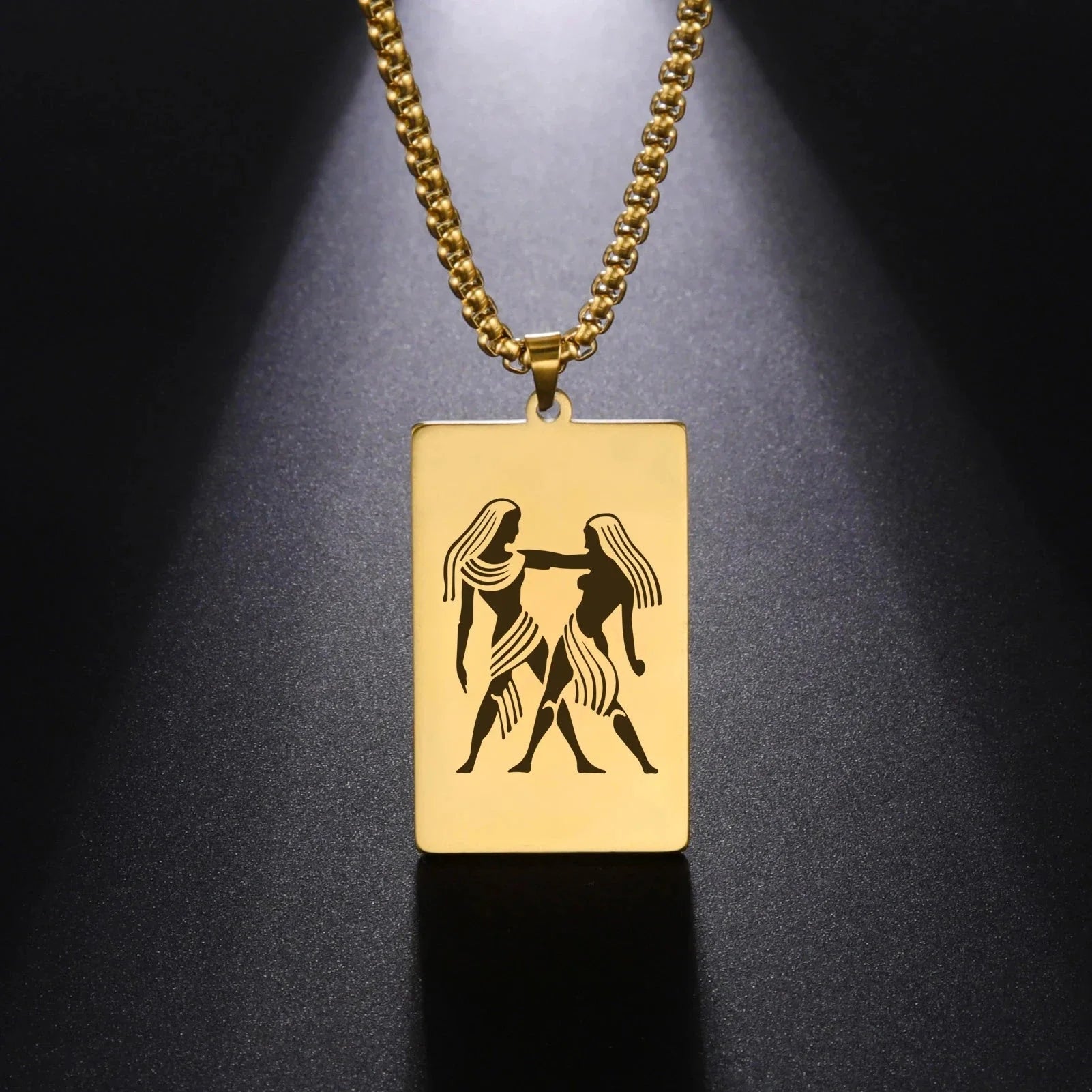 Elegant Astrology Zodiac Sign Pendant Necklace