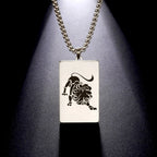 Elegant Astrology Zodiac Sign Pendant Necklace